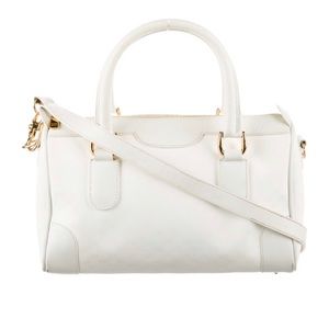 Vintage Gucci GG Micro Boston Bag White